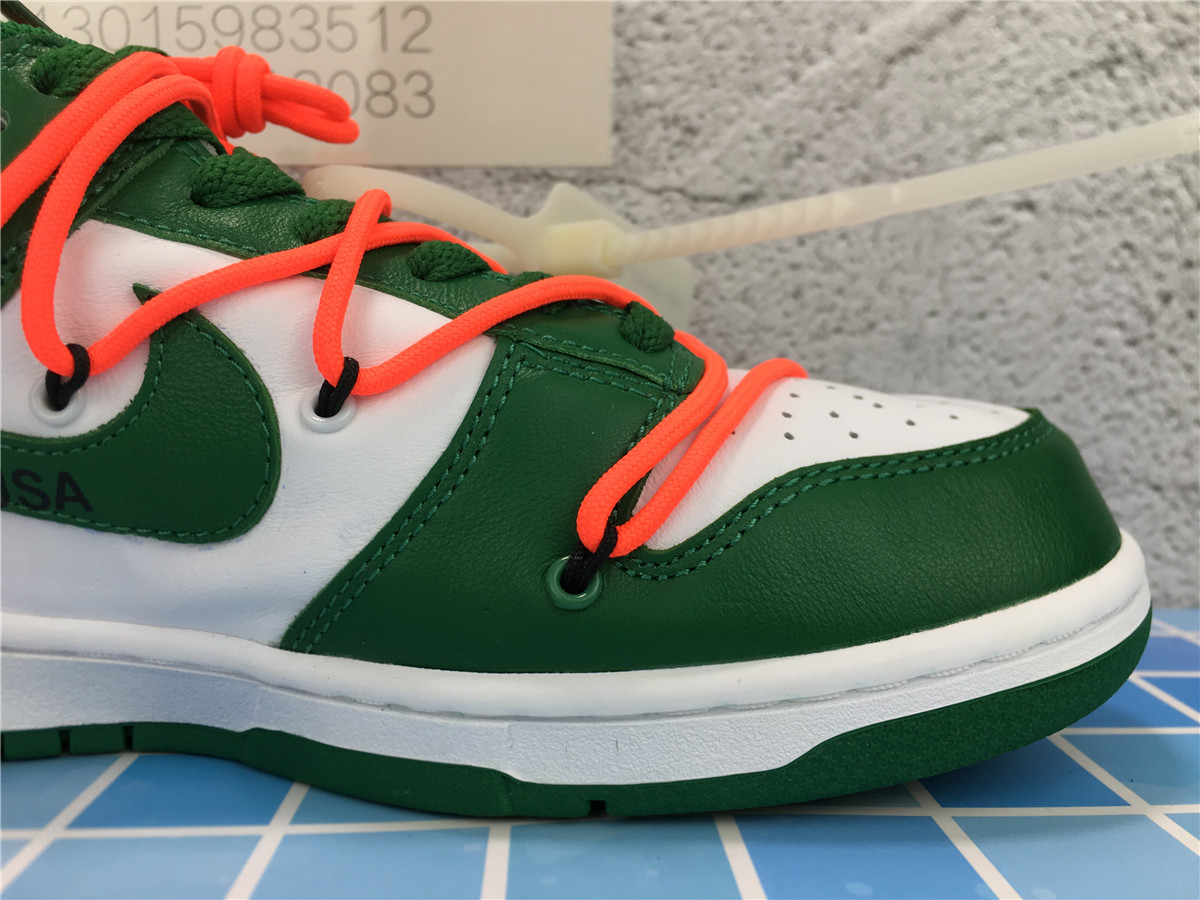 OFF-WHITE x Dunk Low Pine Green CT0856-100